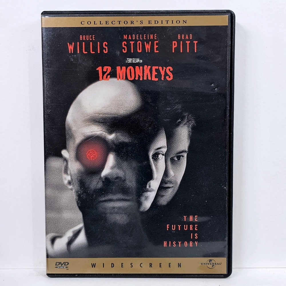12 Monkeys DVD Collector's Edition Bruce Willis Brad Pitt Sci-Fi Terry Gilliam‎